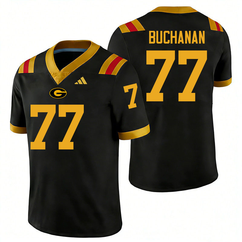 Grambling State Tigers #77 Buck Buchanan College Football Jerseys,Uniforms-Black